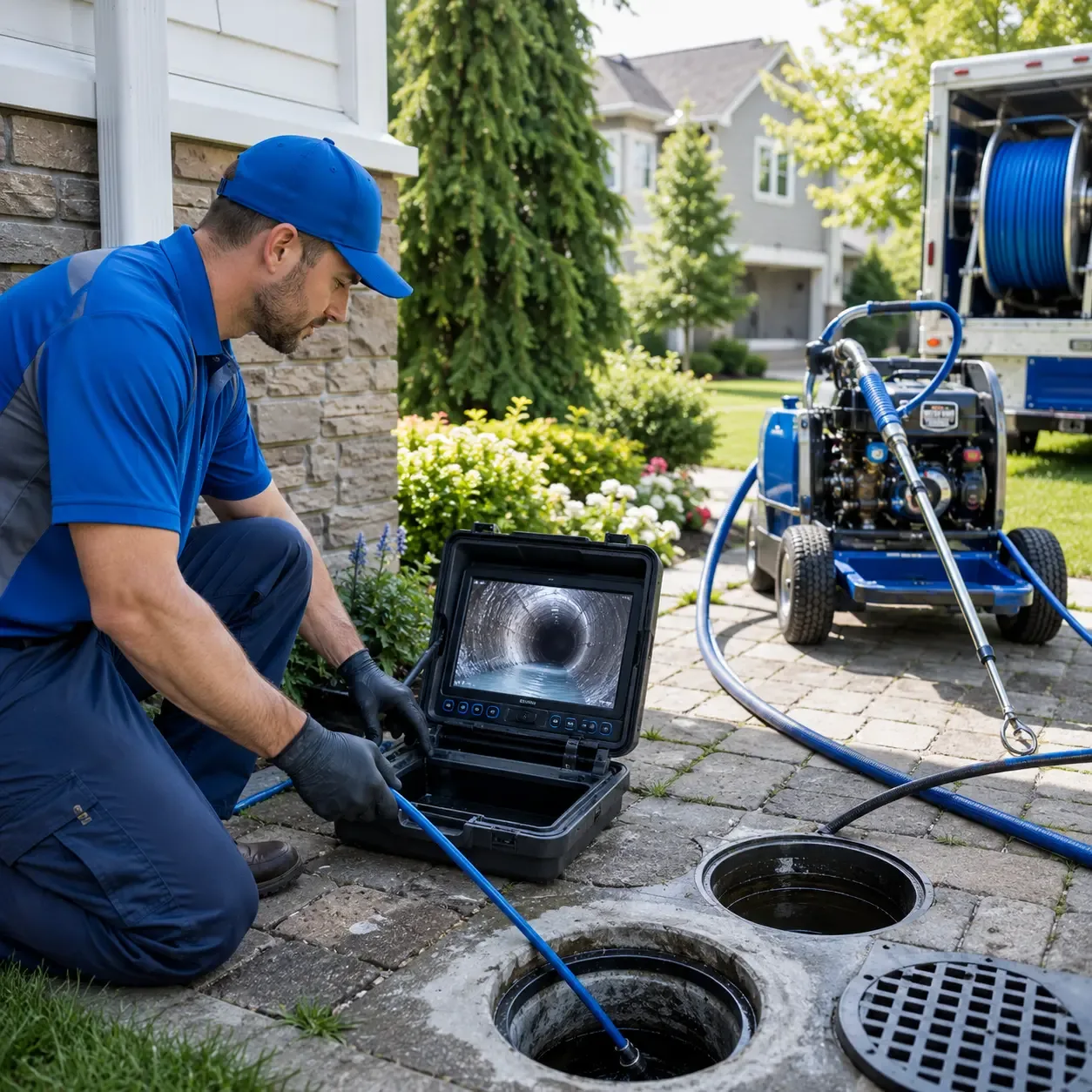 Outdoor drain cleaning professionals serving Compton, IL