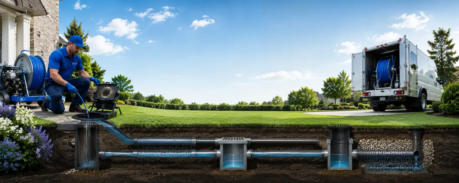 Outdoor drain cleaning information for Compton, IL
